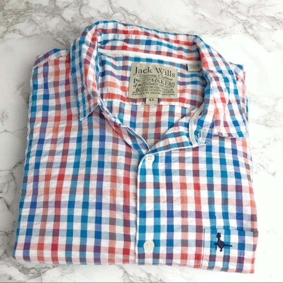 SOLD 🚫 JACK WILLS Gingham Seersucker Shirt - Picture 6 of 6